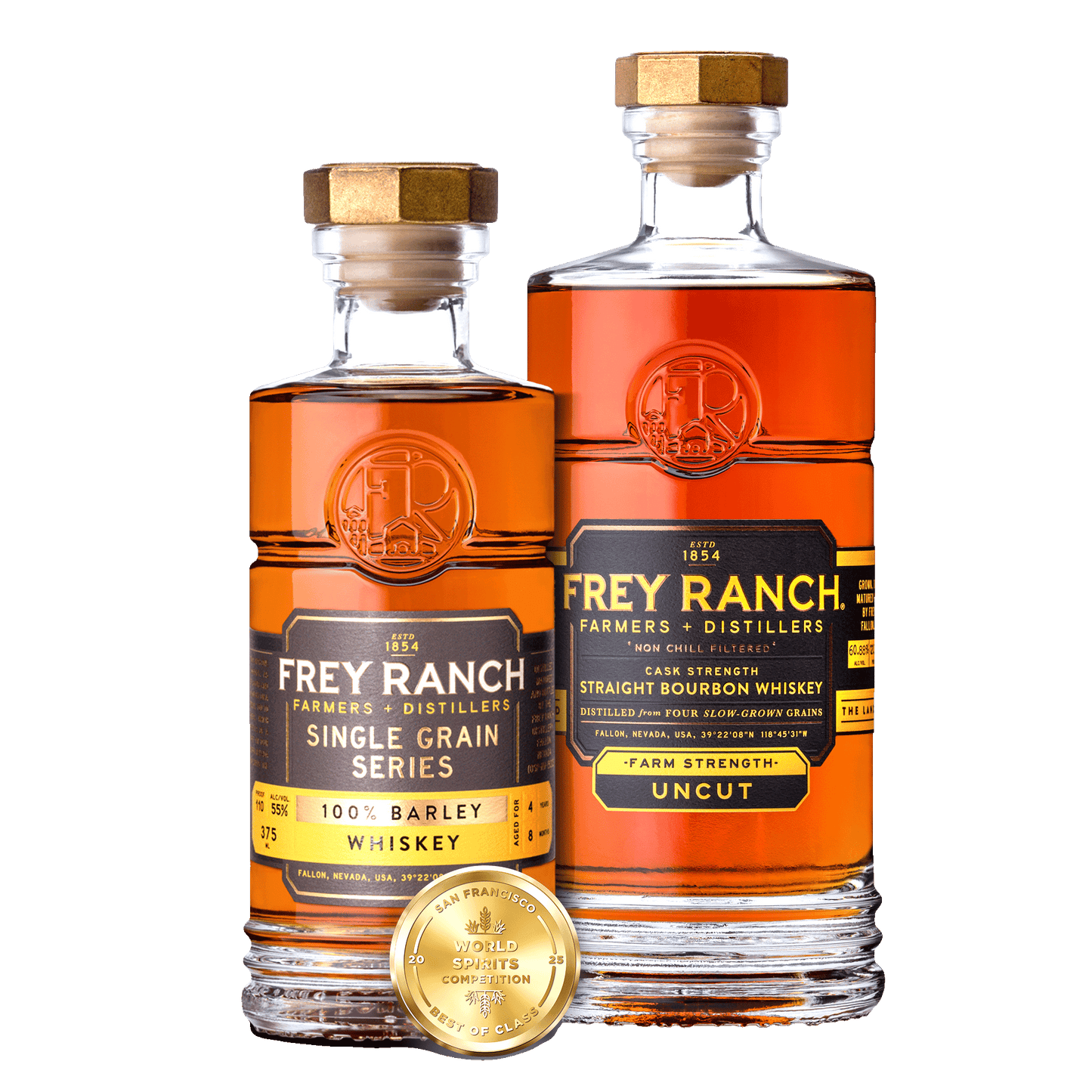 Big Proof, Bold Barley Bundle: Farm Strength Bourbon + 100% Barley 375ml