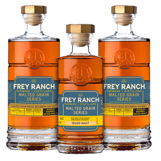 Quad Malt Dream Bundle (3-Pack): Malted Four Grain Bourbon Single Barrels #3041 & #599 + Malted Four Grain Bourbon Blend 375ml