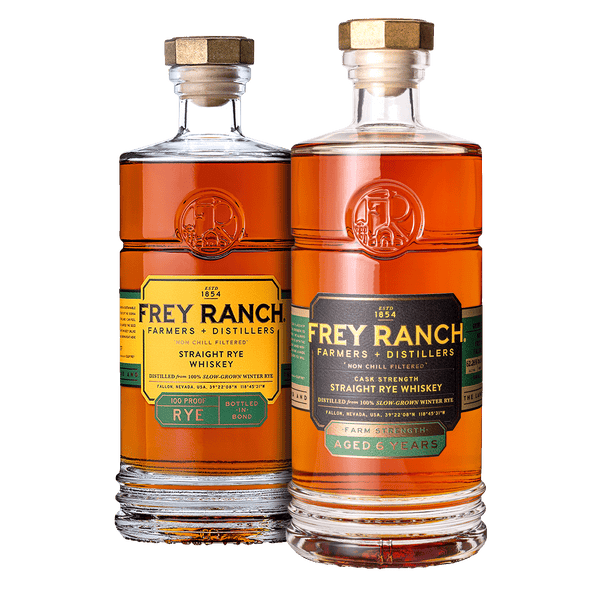 Frey Ranch Sib Rye The Two Rye’s Make a Right Bundle (Farm Strength Uncut Rye + Bottled-i ...