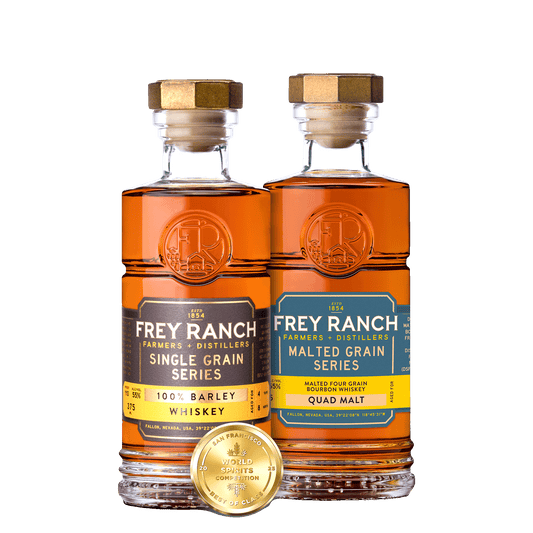 Whiskey Lover’s Two-Pack (100% Barley 375ml + Malted Four Grain Bourbon 375ml)