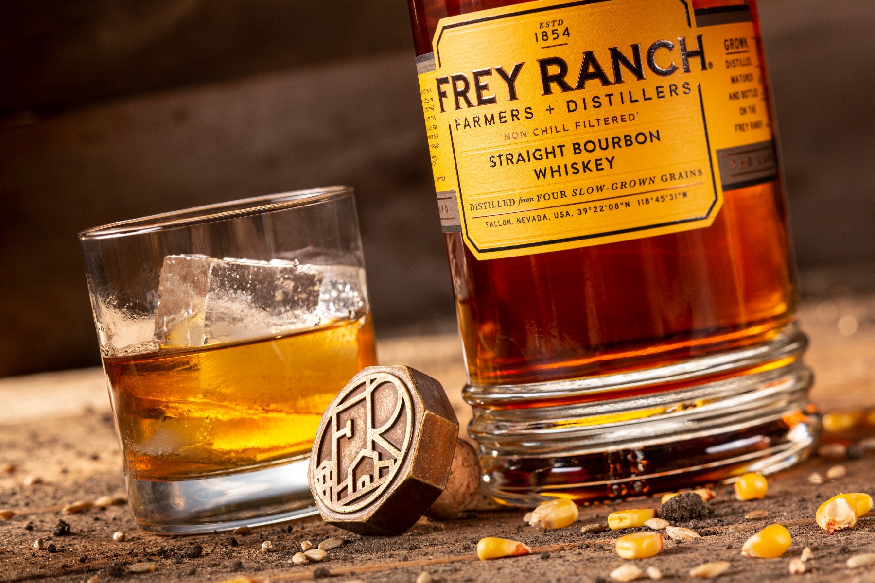 Frey Ranch Straight Bourbon Whiskeyのボトル画像