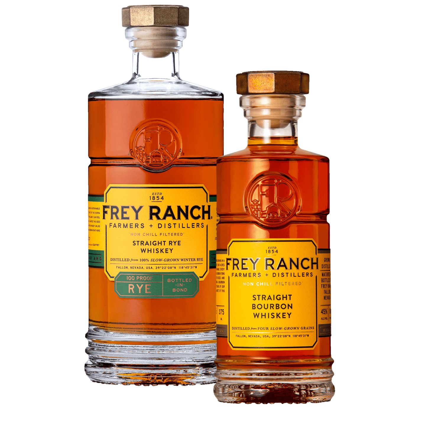 375ml Bourbon + 750ml Rye Whiskey Gift Bundle